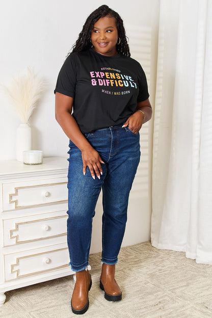 Simply Love Slogan Graphic Cuffed Sleeve T-Shirt Apparel/Tops Mother's Day Sale Ship from USA Simply Love TikTok Tops Trendsi USPS Walmart Walmart Apparel Trendsi https://www.cyberehub.com