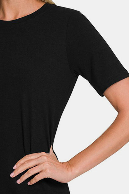 Zenana Full Size Crew Neck Short Sleeve T-Shirt Tops/Jackets/Sweaters Clothing Tops Ship from USA TikTok Trendsi USPS Walmart Zenana Trendsi https://www.cyberehub.com