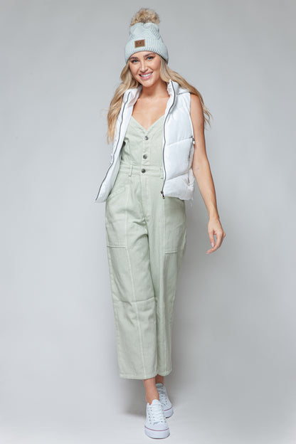 Snobbish Zip Up Quilted Hooded Vest Shirt Apparel Clothing Tops Ship from USA Shirts Snobbish USA Women Trendsi https://www.cyberehub.com