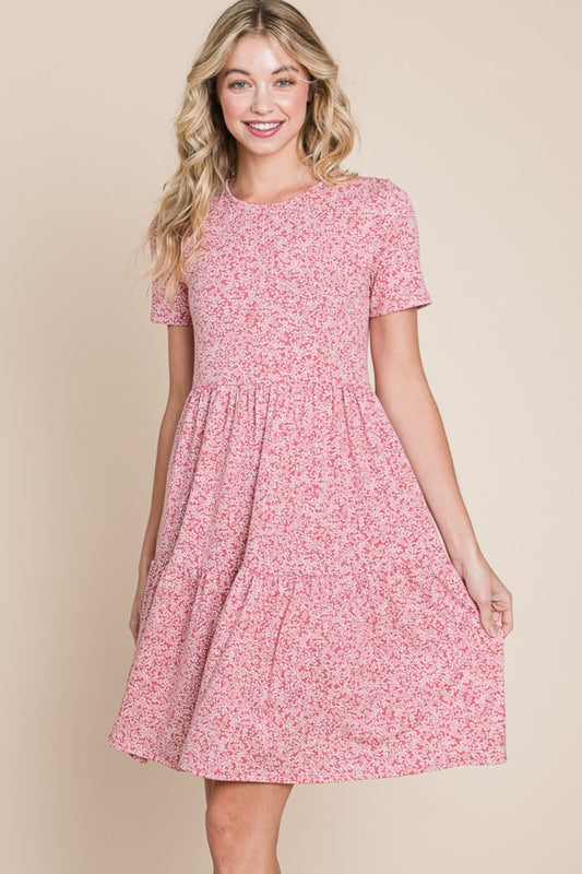 BOMBOM Printed Short Sleeve Mini Dress Marsala Apparel/Dress BOMBOM Dress Ship from USA TikTok Trendsi USPS Walmart Walmart Apparel Trendsi https://www.cyberehub.com