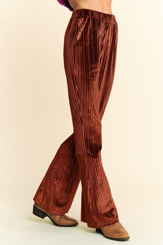 Davi & Dani Elastic Waist Knit Flare Pants Apparel Apparel Davi & Dani Ship from USA TikTok Trendsi Trendsi https://www.cyberehub.com
