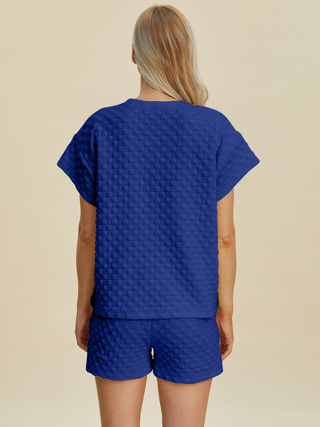 Double Take Full Size Texture T-Shirt and Shorts Set Tops/Jackets/Sweaters Clothing Tops Double Take Ship from USA TikTok Trendsi USPS Walmart Trendsi https://www.cyberehub.com