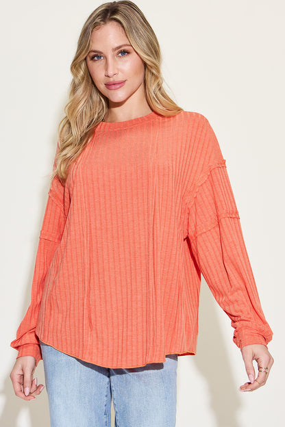 Basic Bae Full Size Ribbed Round Neck Long Sleeve T-Shirt Apparel/Tops Basic Bae Ship from USA TikTok Tops Trendsi USPS Walmart Walmart Apparel Trendsi https://www.cyberehub.com