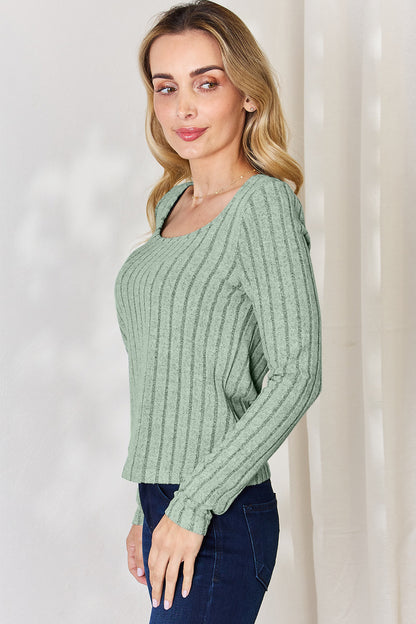 Basic Bae Full Size Ribbed Long Sleeve T-Shirt Apparel/Tops Basic Bae Ship from USA TikTok Tops Trendsi USPS Walmart Walmart Apparel Trendsi https://www.cyberehub.com