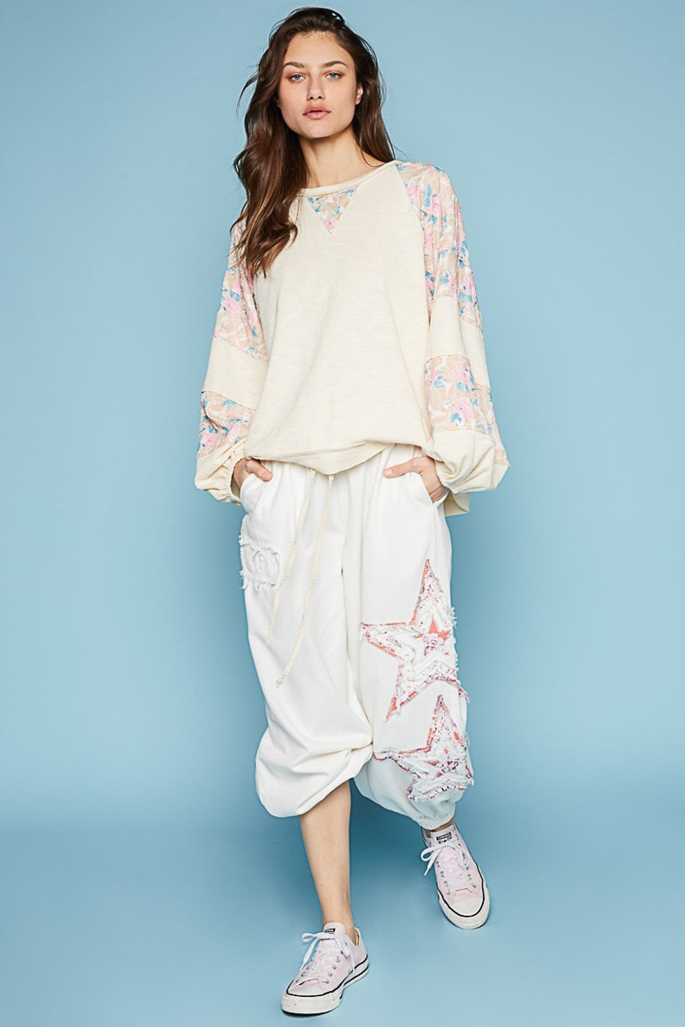 POL Round Neck Balloon Floral Long Sleeve Top Apparel/Tops POL Ship from USA TikTok Tops Trendsi USPS Walmart Walmart Apparel Trendsi https://www.cyberehub.com