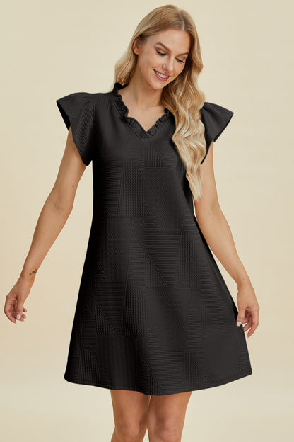 Double Take Full Size Ruffled V-Neck Cap Sleeve Dress Apparel/Dress Double Take Dress Ship from USA TikTok Trendsi USPS Walmart Walmart Apparel Trendsi https://www.cyberehub.com