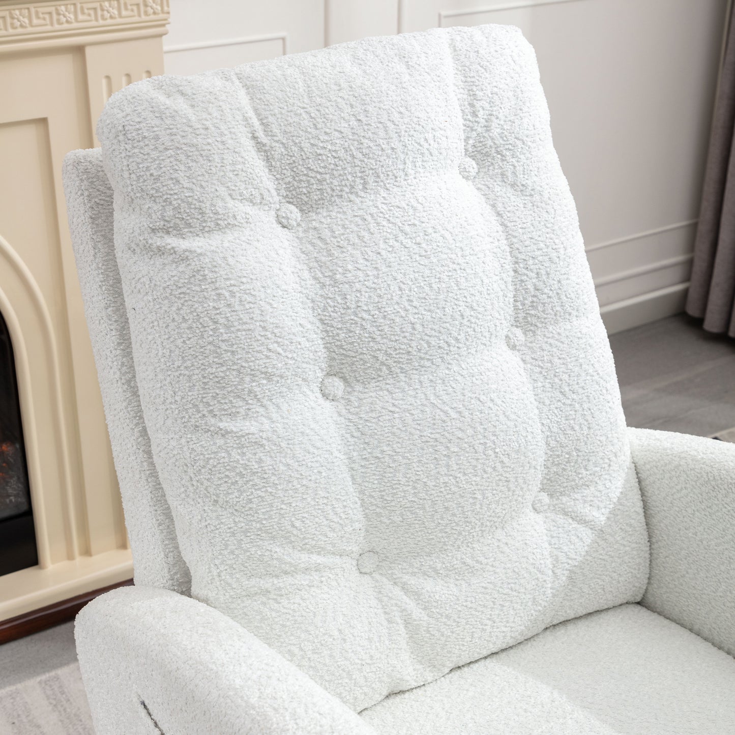 Accent Rocking Chair with Footrest High Back Rubber Wood Rocking Legs Bedroom Living Space 26.77D X 38.36W X 39.76H Inch Giga GNJ Home Home & Garden Walmart Giga https://www.cyberehub.com