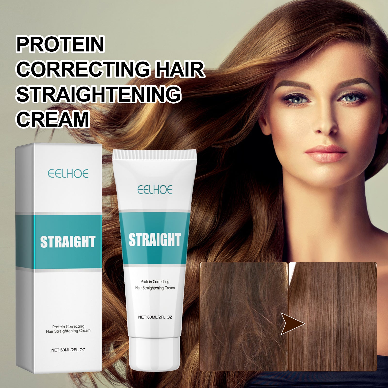 Protein Correction Hair Straightening Cream, Smoothing Frizz Repair Split Damaged Hair Straightening Treatment Cream Health Eprolo https://www.cyberehub.com