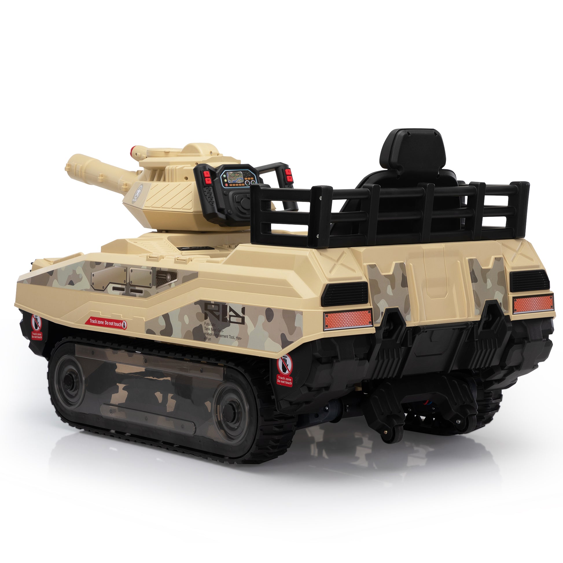 Ride On Tank 24V Thunder Tank Car with Fighting Cannon and Rotating Turret, Remote Control, Lights, Music, Military Battery Powered Truck Toy Gift for Boys Girls, 3-8 Years Old, Desert Yellow Car Giga GNJ Toys Walmart Giga https://www.cyberehub.com