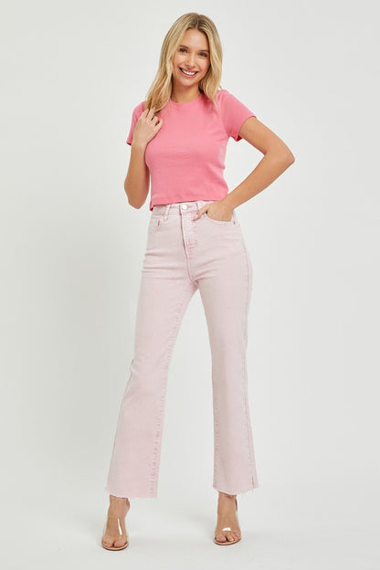 RISEN Full Size High Rise Tummy Control Straight Jeans Bottoms Bottoms Clothing Pants RISEN Ship from USA Women Trendsi https://www.cyberehub.com