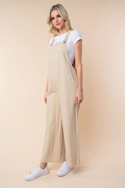 White Birch Sleeveless Wide Leg Jumpsuit Tops/Jackets/Sweaters Clothing Tops Ship from USA TikTok Trendsi USPS Walmart White Birch Trendsi https://www.cyberehub.com