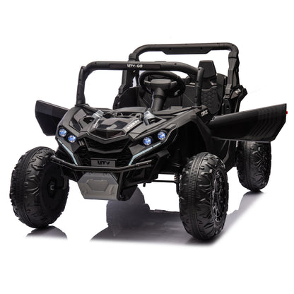 24V Two-Seater Kids Ride On UTV W/Parents Remote Control,Four-Wheel Suspension,Slow Start,Large wheel design,Anti-collision bar,Storage space,Music,USB,Bluetooth,Volume control,LED lights for Kids 3+. Giga Kids Toys Giga https://www.cyberehub.com