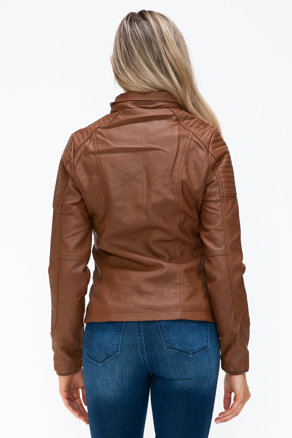 YMI Removable Faux Layered Multi-Pocket Jacket with Fuzzy Hood Apparel Featured Ship from USA Tiktok Trendsi USA USPS Walmart YMI outerwear Trendsi https://www.cyberehub.com