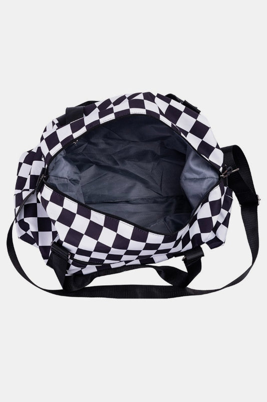 Zenana Checkered Multi-Pocket Travel Bag Apparel Apparel Ship from USA TikTok Trendsi Zenana Trendsi https://www.cyberehub.com