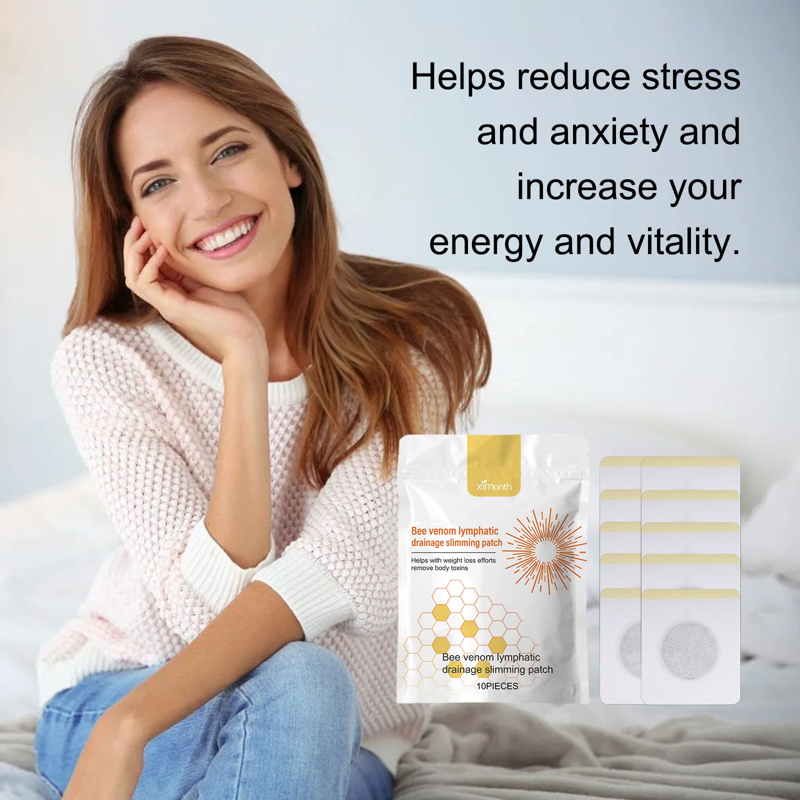 Ximonth Bee Venom Lymphoid Body Shaping Patch, Firming Flab Fat Belly Arms Bye Meat Body Lymph Care Patch Health Eprolo https://www.cyberehub.com