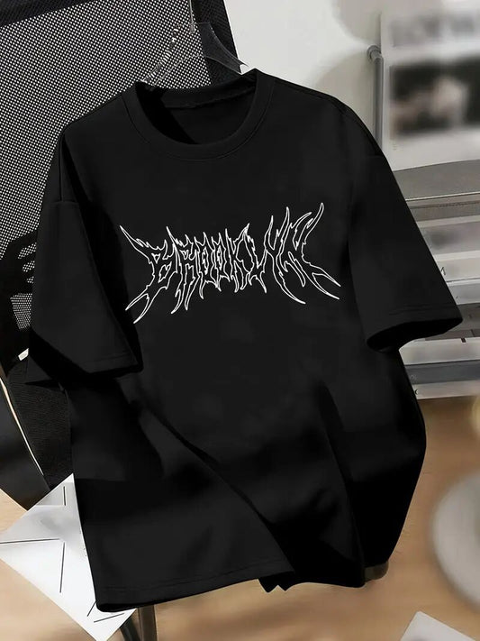 Men's Printed Short-sleeved T-shirt Apparel/Shirt/Graphic Shirt SNULLO https://www.cyberehub.com