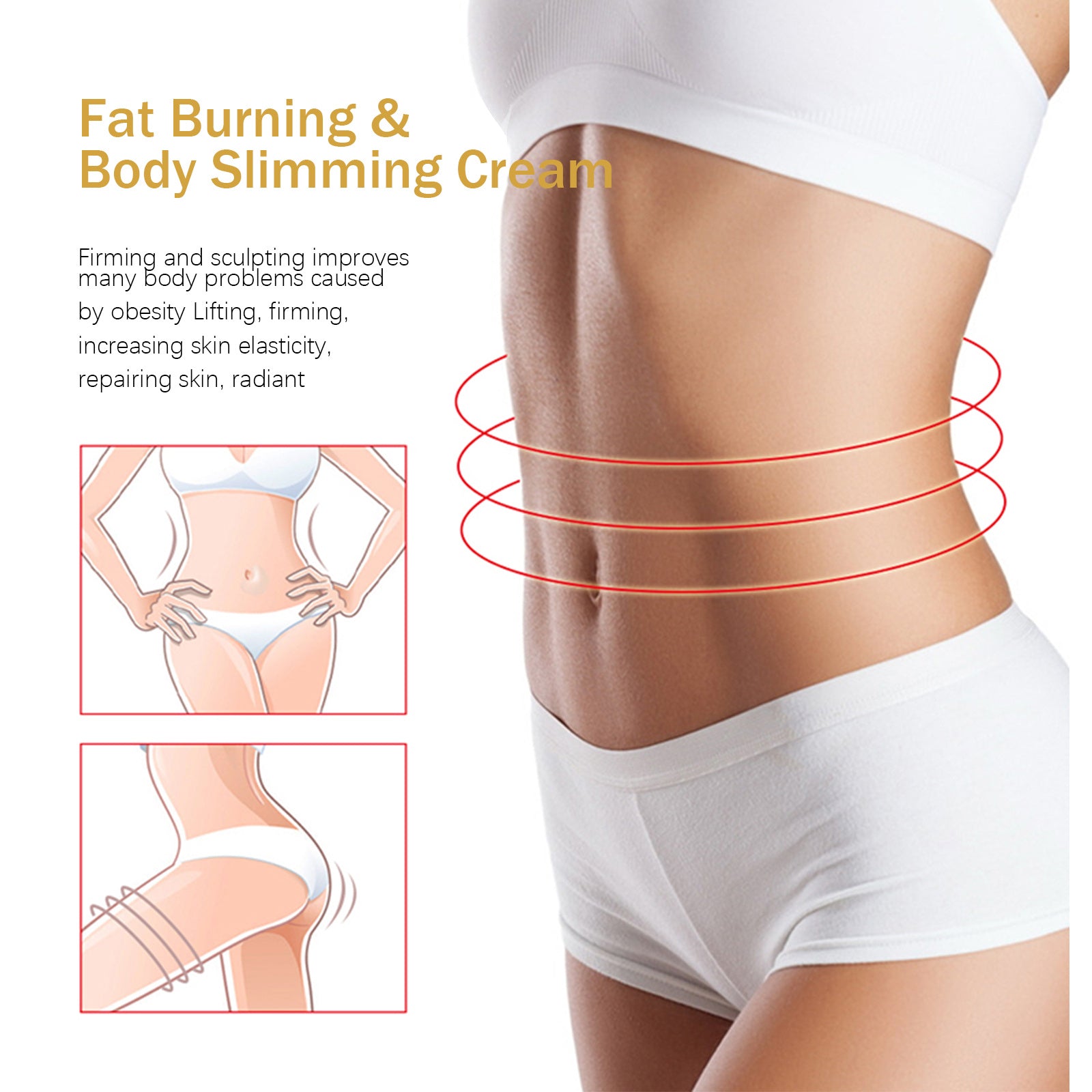 EELHOE Ginger Weight Loss Cream Slimming Fat Burning Body Weight Loss Cream Health Beauty CJ USa USPS Muqe https://www.cyberehub.com