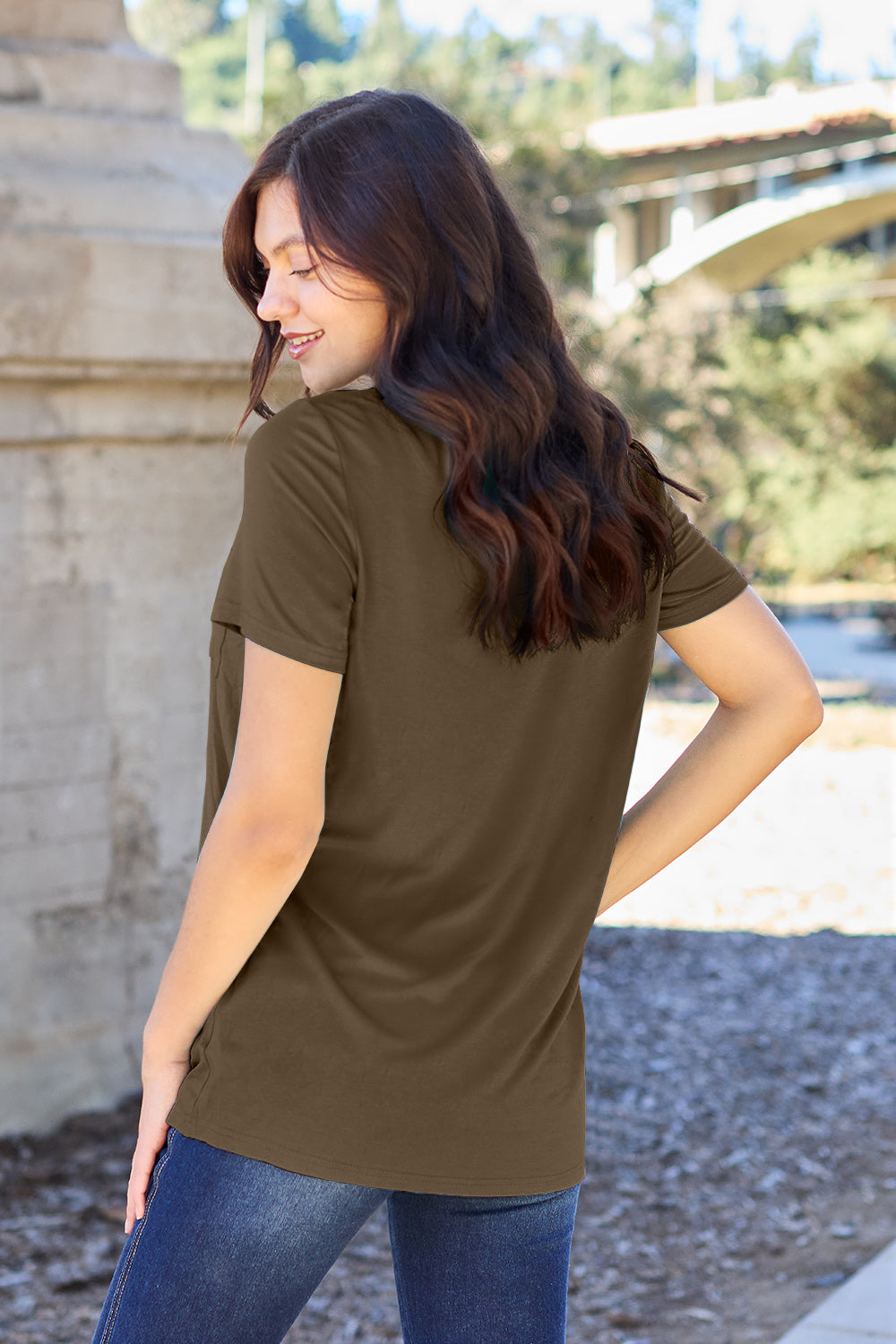 Basic Bae Full Size V-Neck Short Sleeve T-Shirt Apparel/Tops Basic Bae Ship from USA TikTok Tops Trendsi USPS Walmart Walmart Apparel Trendsi https://www.cyberehub.com