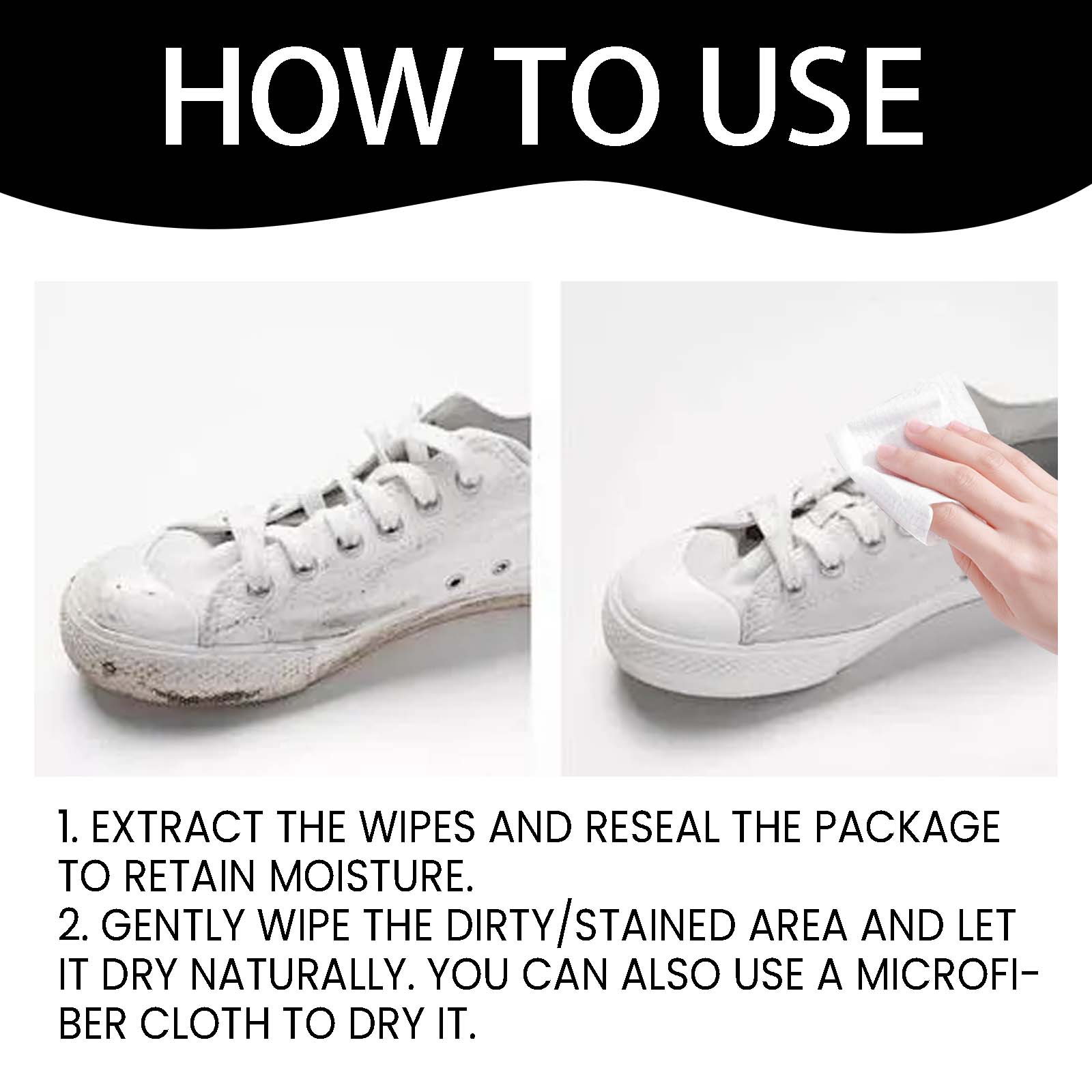 Shoe Wipes, Leather Shoes Sneakers Wallet Leather Sofa Multi-Purpose No-Wash Decontamination Cleaning Wipes Health Eprolo https://www.cyberehub.com