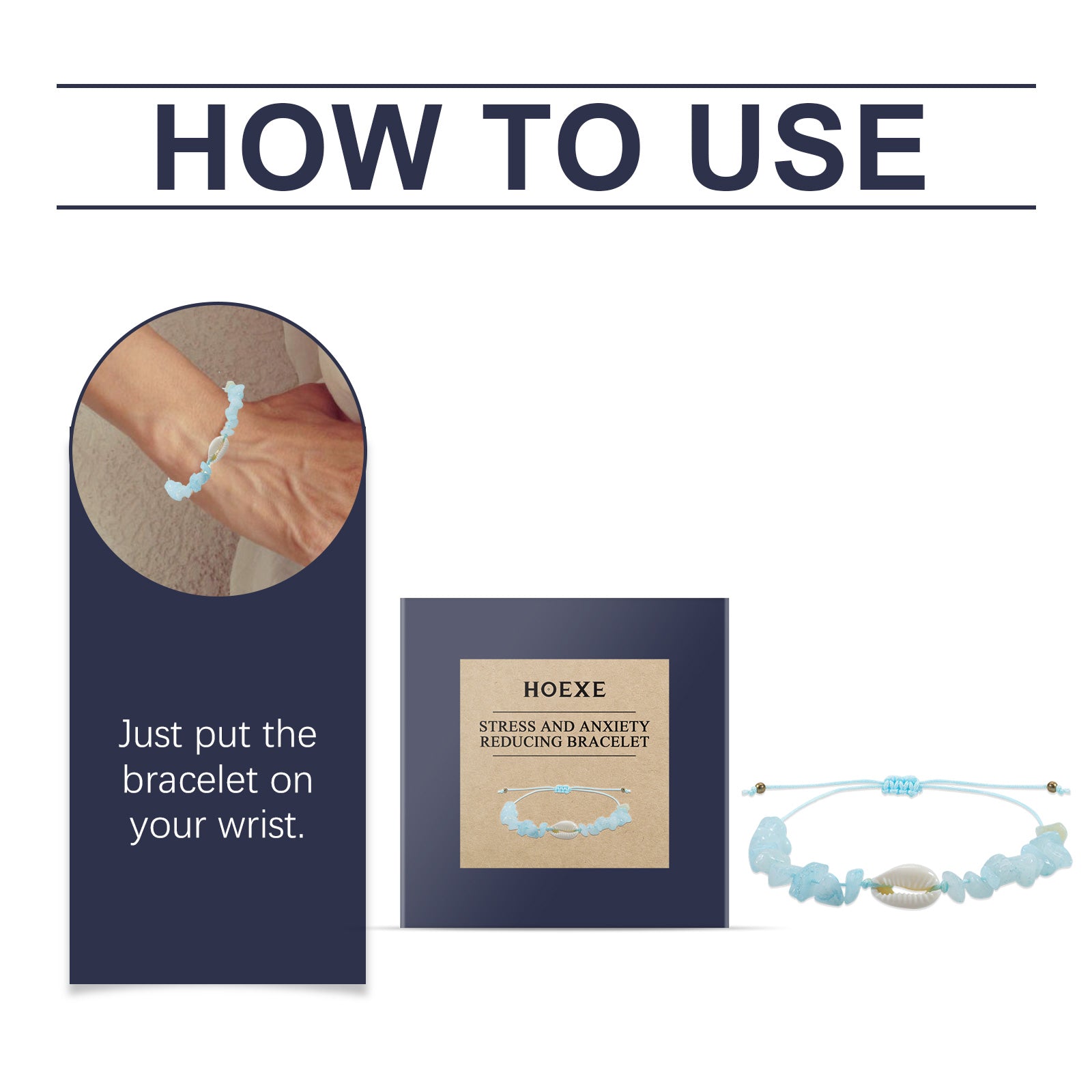 Aquamarine Crystal Fragment Bracelet Simple Portable Fresh Sea Blue Shell Bracelet With 100 Accessories HOEXE eprolo https://www.cyberehub.com