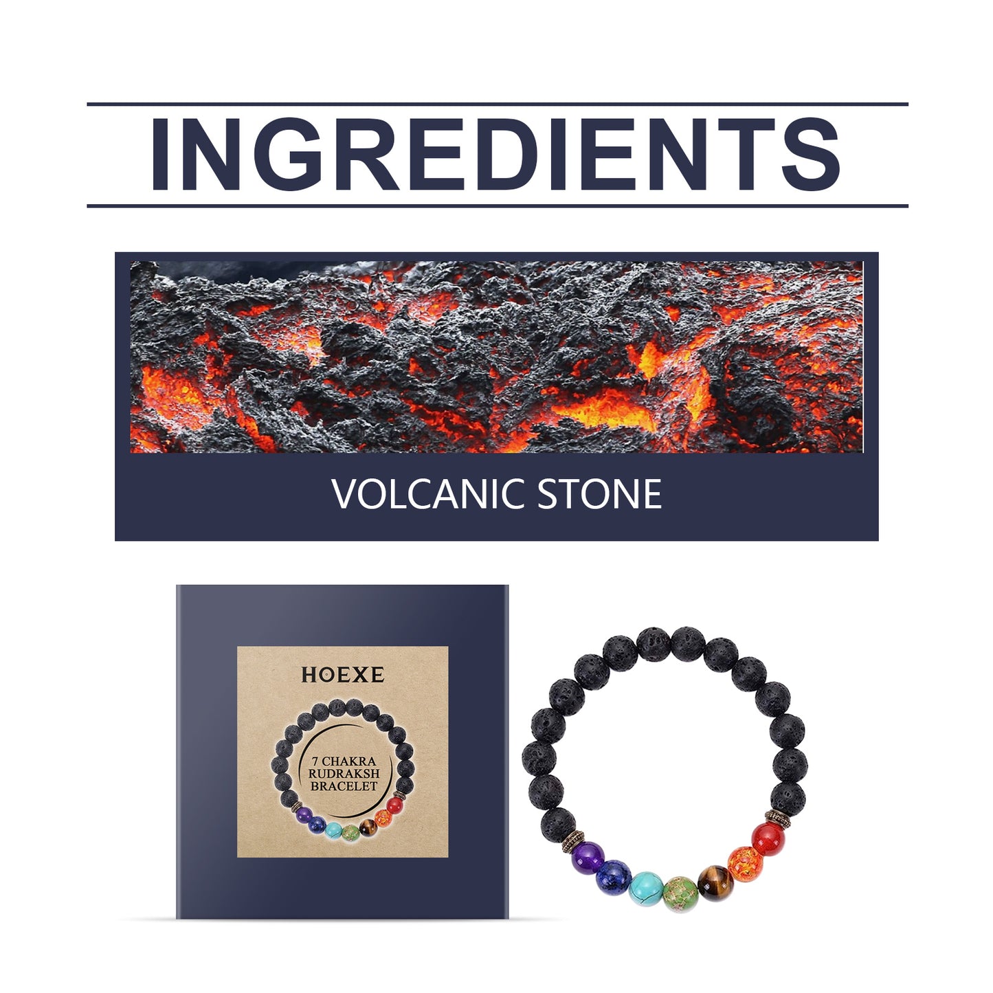 Colorful Volcanic Stone Bracelet Jewelry Beads Bracelet Colorful Volcanic Stone Bracelet Adjustable Braided Beading HOEXE eprolo https://www.cyberehub.com