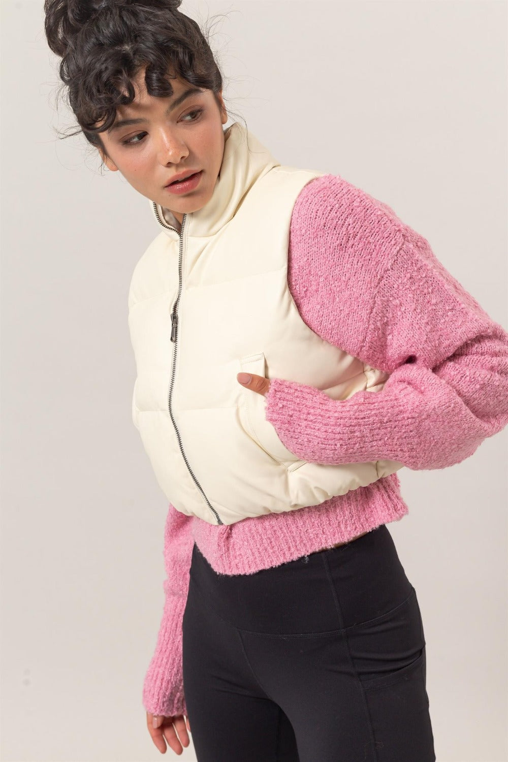 HYFVE Pocketed Solid Vest Coat Shirt Apparel Clothing Tops HYFVE Ship from USA Shirts USA Women Trendsi https://www.cyberehub.com