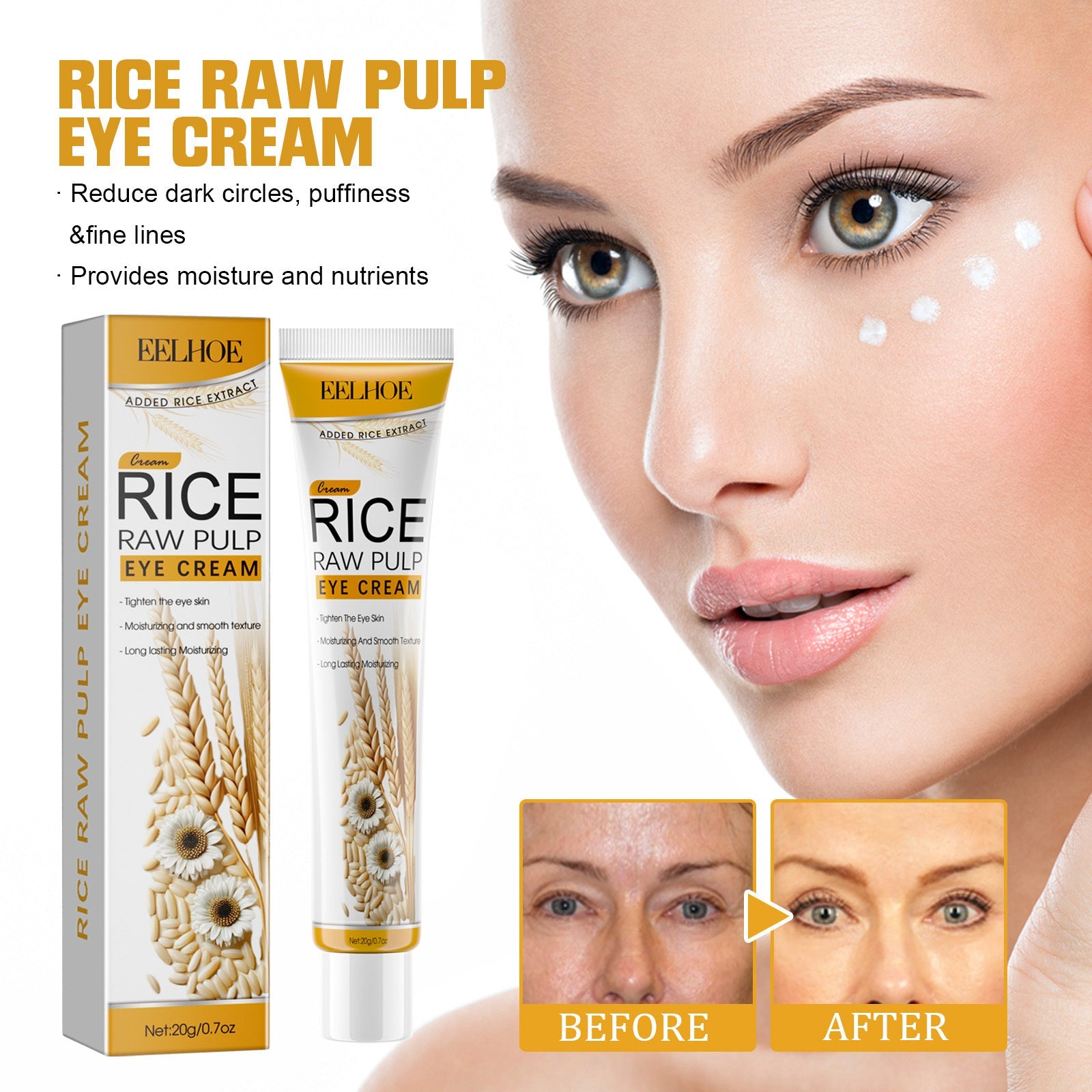 Moisturizing And Anti Wrinkle Eye Cream For Eye Care Health & Beauty Health & Beauty Under 10 UniversalMaax https://www.cyberehub.com