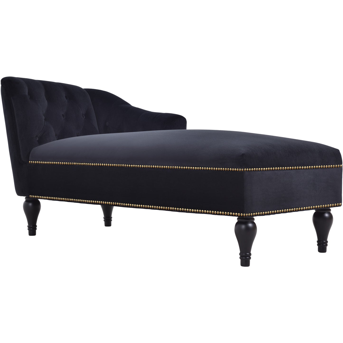 [New+Video] 58''Velvet Chaise Lounge,Button Tufted Right Arm Facing Lounge Chair with Nailhead Trim & Solid Wood Legs for Living Room or Office,Sleeper Lounge Sofa (New style of WF284880AAB) Giga GNJ Home Home & Garden Sofa Walmart Giga https://www.cyberehub.com