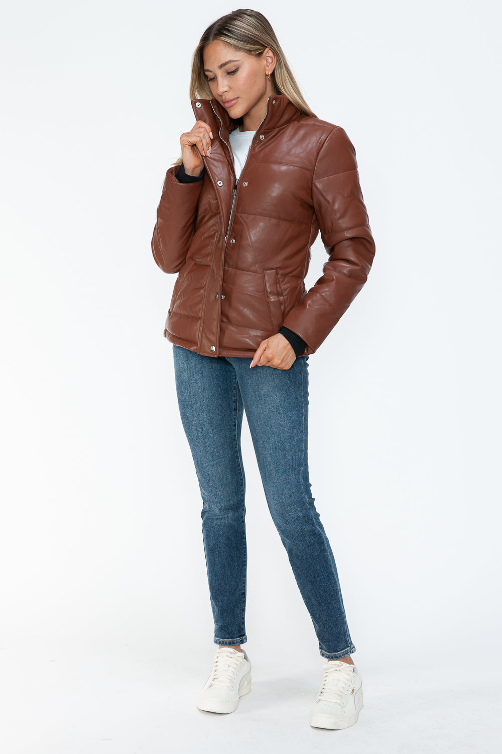 YMI Pocketed Zip Up Turtleneck Puffer Jacket Apparel Featured Ship from USA Tiktok Trendsi USA USPS Walmart YMI outerwear Trendsi https://www.cyberehub.com