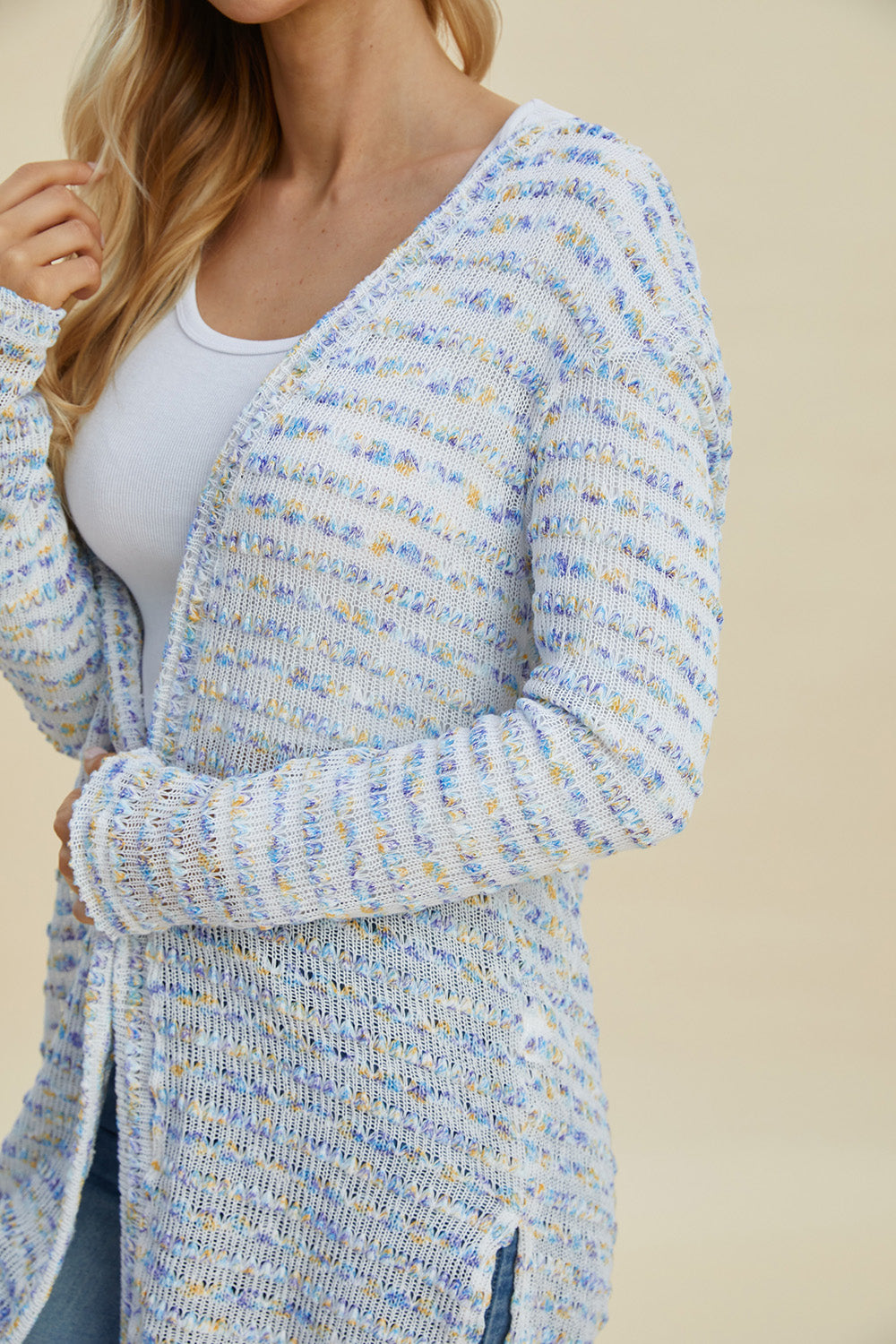 Double Take Full Size Open Front Longline Cardigan Shirt Apparel Clothing Tops Double Take Ship from USA Shirts USA Women Trendsi https://www.cyberehub.com