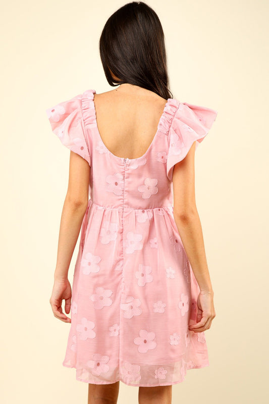 VERY J Flower Embroidered Organza Mini Dress Apparel/Dress Dress Ship from USA TikTok Trendsi USPS VERY J Walmart Walmart Apparel Trendsi https://www.cyberehub.com