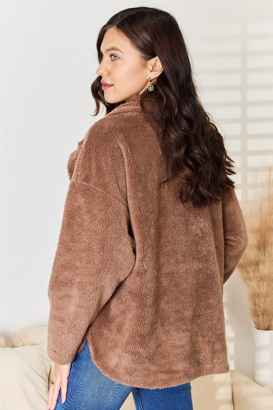 Culture Code Double Breasted Fuzzy Coat Tops/Jackets/Sweaters Clothing Tops Culture Code Ship from USA TikTok Trendsi USPS Walmart Trendsi https://www.cyberehub.com