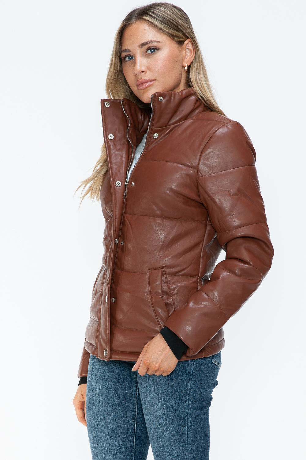 YMI Pocketed Zip Up Turtleneck Puffer Jacket Apparel Featured Ship from USA Tiktok Trendsi USA USPS Walmart YMI outerwear Trendsi https://www.cyberehub.com