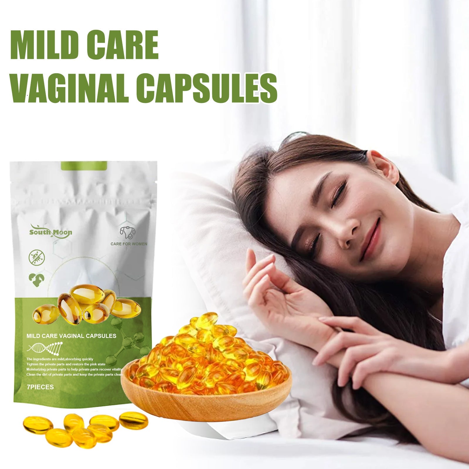 South Moon Womens Care Capsules Body Cleansing Odor Removal Itching Firming, Gentle Care Capsules Health & Beauty Health & Beauty Under 10 UniversalMaax https://www.cyberehub.com