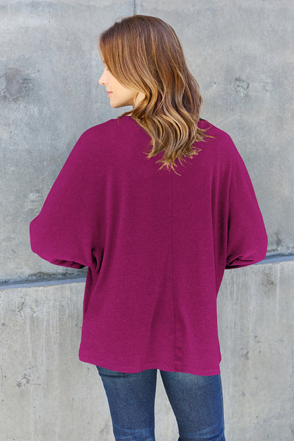 Double Take Full Size Round Neck Long Sleeve T-Shirt Apparel/Tops Double Take Outlets 2.20-3.30 Ship from USA TikTok Tops Trendsi USPS Walmart Walmart Apparel Trendsi https://www.cyberehub.com