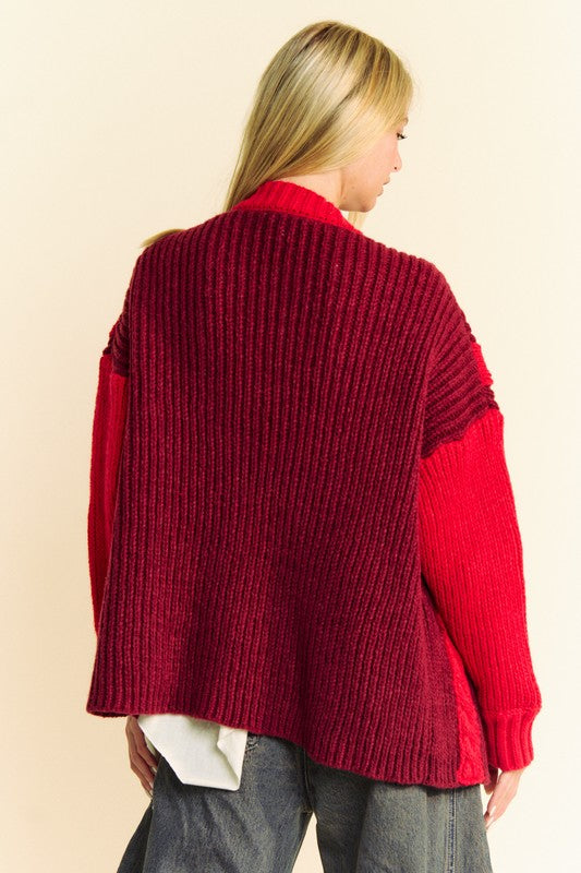 Davi & Dani Cable-Knit Color Block Open Front Cardigan Tops/Jackets/Sweaters Clothing Tops Davi & Dani Ship from USA TikTok Trendsi USPS Walmart Trendsi https://www.cyberehub.com