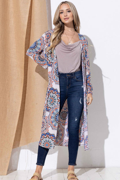 And The Why Printed Kimono Open Front Longline Cardigan Shirt And The Why Apparel Clothing Tops Ship from USA Shirts USA Women Trendsi https://www.cyberehub.com