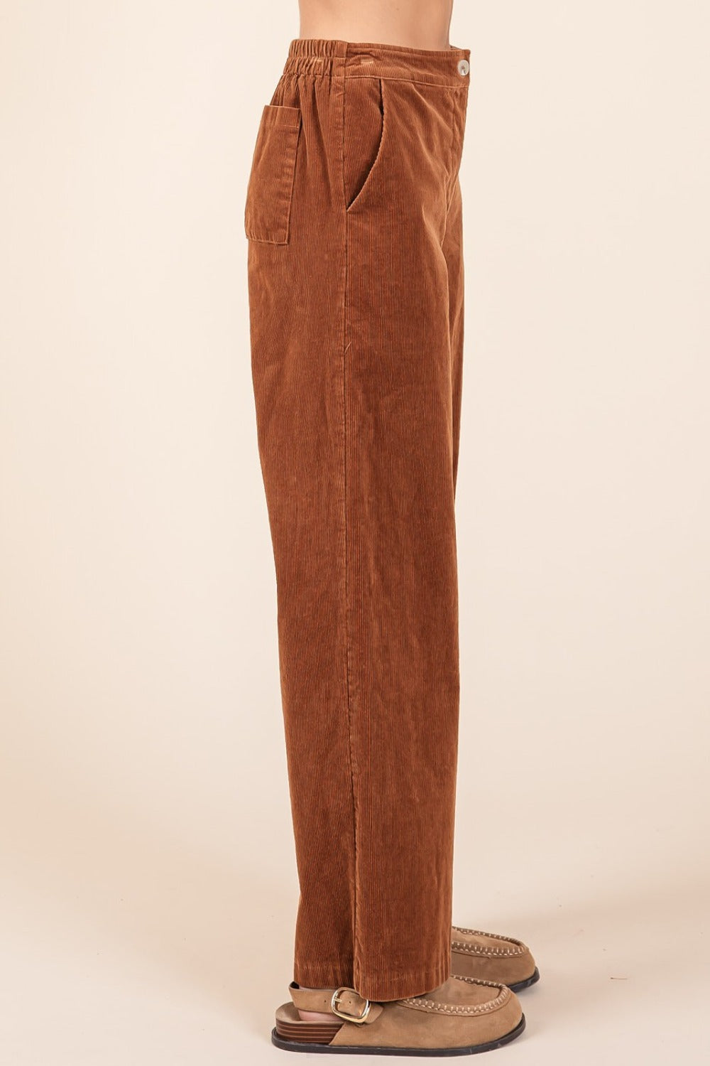 Mittoshop Corduroy Back Elastic Waist Pants Bottoms Bottoms Clothing Mittoshop Ship from USA Women Trendsi https://www.cyberehub.com