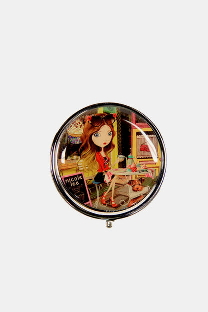 Nicole Lee USA Print Metallic Circular Large Pill Case Cupcake Girl One Size Nicole Lee USA Ship from USA TikTok USA Trendsi https://www.cyberehub.com