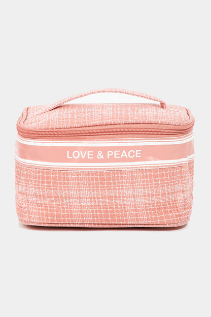 Fame Love & Peace Striped Handle Bag Pink One Size Fame Accessories Ship from USA TikTok USA Trendsi https://www.cyberehub.com