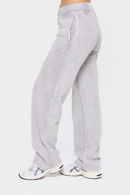 Mono B Elastic Waist Fleece Pants with Pockets Apparel Featured MONO B Ship from USA Tiktok Trendsi USA USPS Walmart Trendsi https://www.cyberehub.com