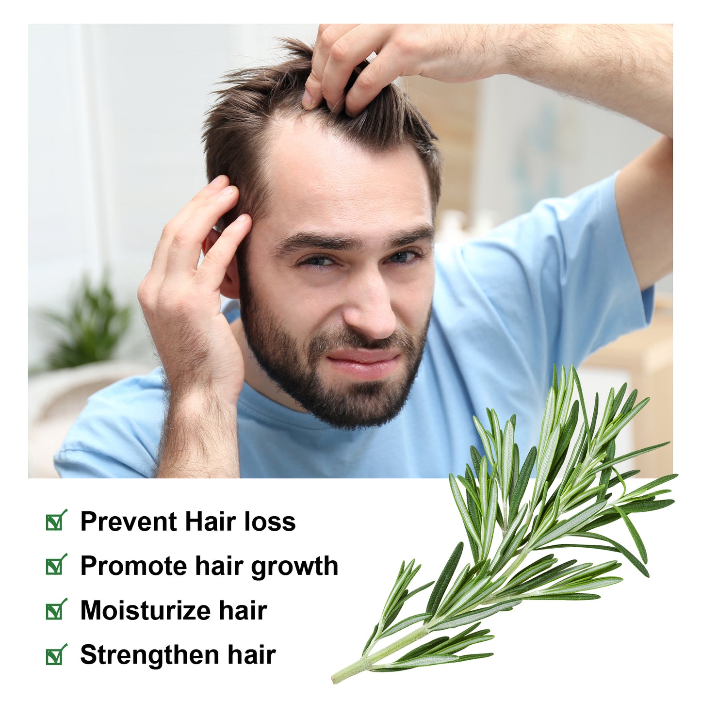 Rosemary Essential Oil, Repair Solid Hair Strong And Moisturizing Hair Roots Thick And Supple Hair Care Essential Oil Health & Beauty Health Eprolo https://www.cyberehub.com