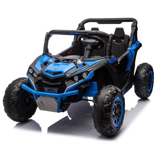 24V Two-Seater Kids Ride On UTV W/Parents Remote Control,Four-Wheel Suspension,Slow Start,Large wheel design,Anti-collision bar,Storage space,Music,USB,Bluetooth,Volume control,LED lights for Kids 3+. Giga Kids Out of stock Toys Giga https://www.cyberehub.com