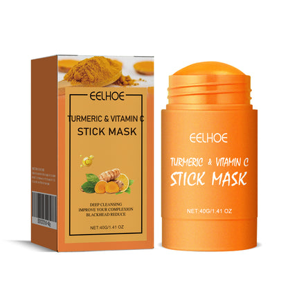 Ginger Yellow Mud Facial Mask Stick, Acne Removing Pore Shrinking Cleaning Solid Facial Mask Health Eprolo https://www.cyberehub.com