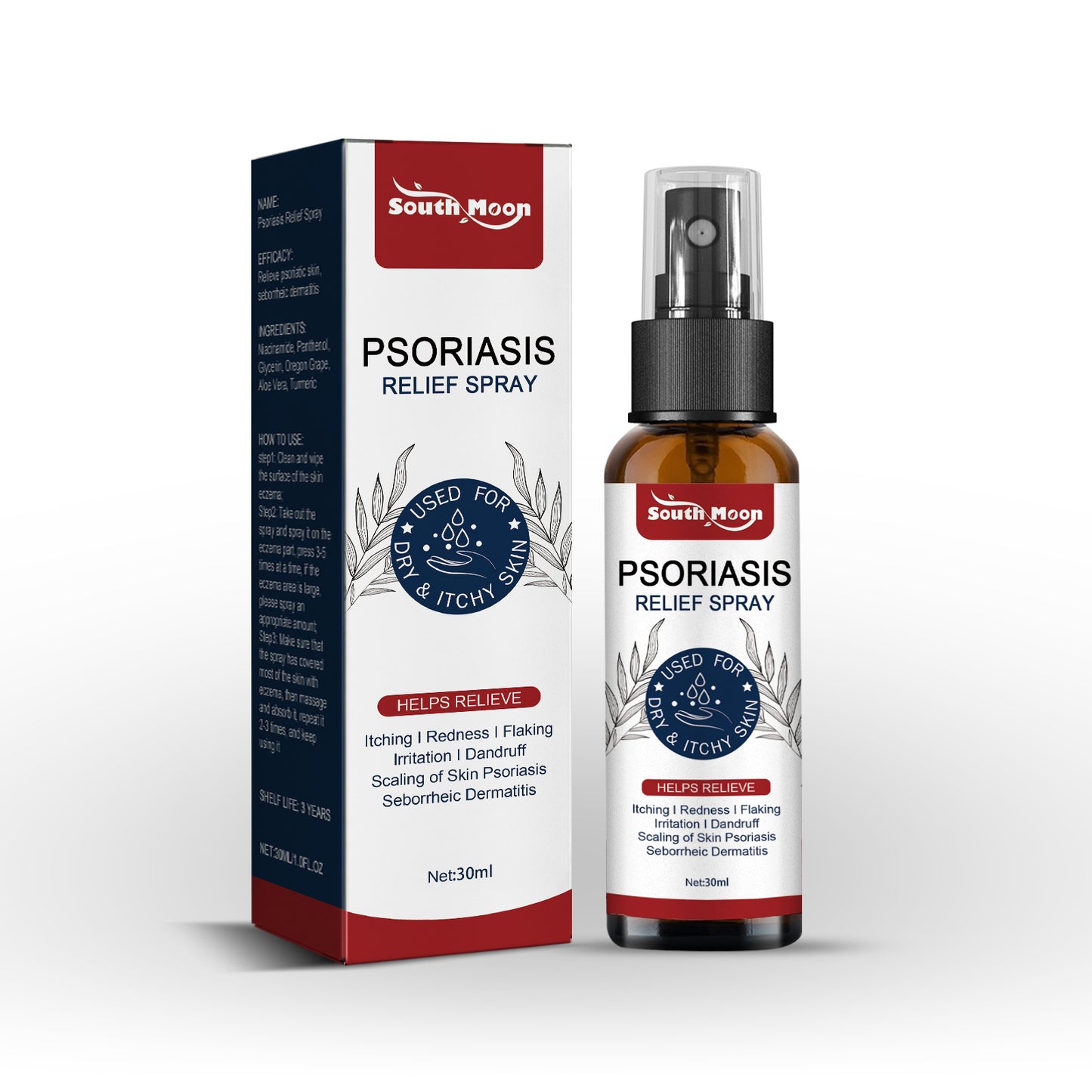 Psoriasis Relief Spray, Relieve Skin, Hands And Feet Redness Peeling Itch Repair External Care Health Eprolo https://www.cyberehub.com