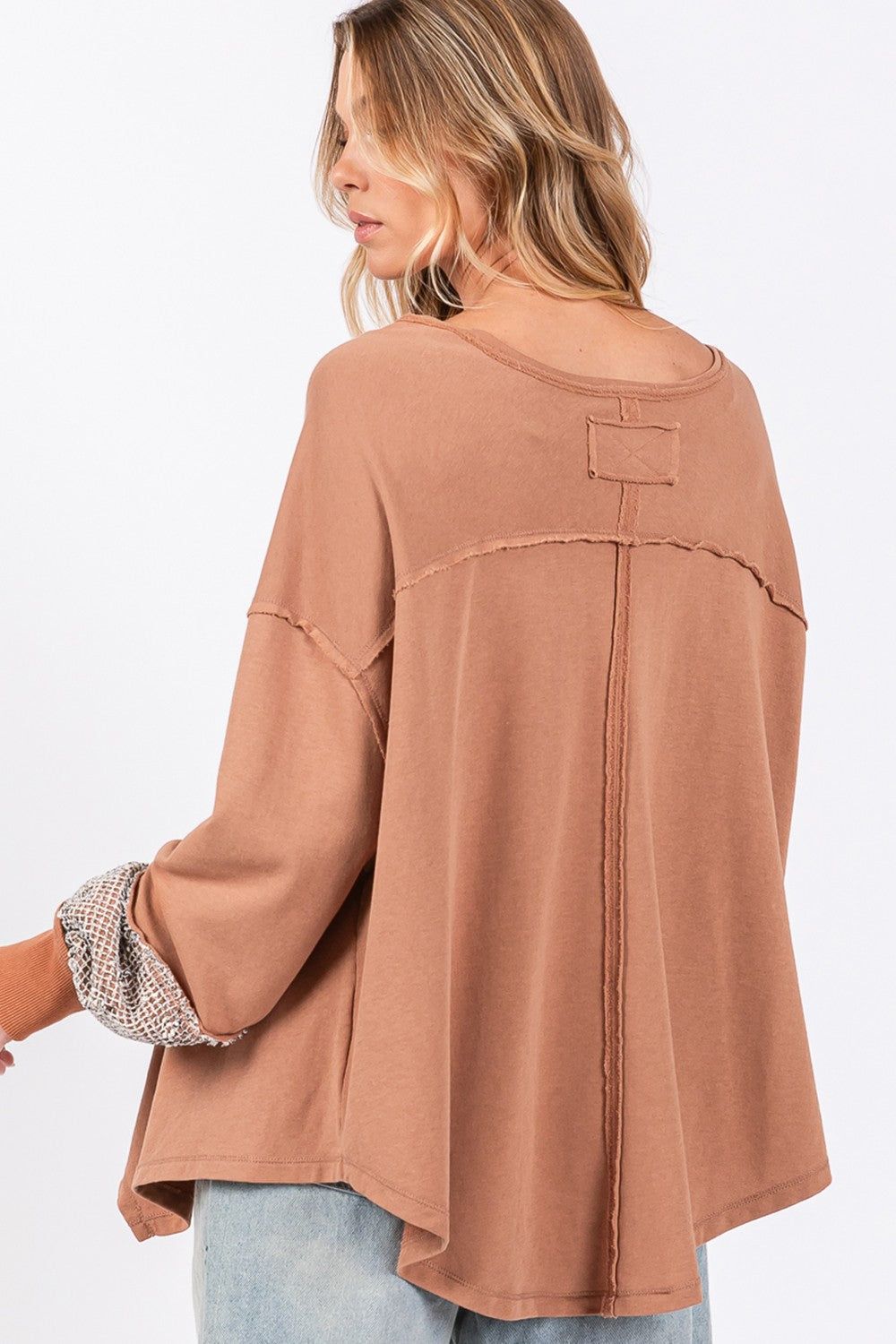 SAGE + FIG Peace Sign Mineral Wash Terry Top Tops/Jackets/Sweaters Clothing Tops SAGE+FIG Ship from USA TikTok Trendsi USPS Walmart Trendsi https://www.cyberehub.com