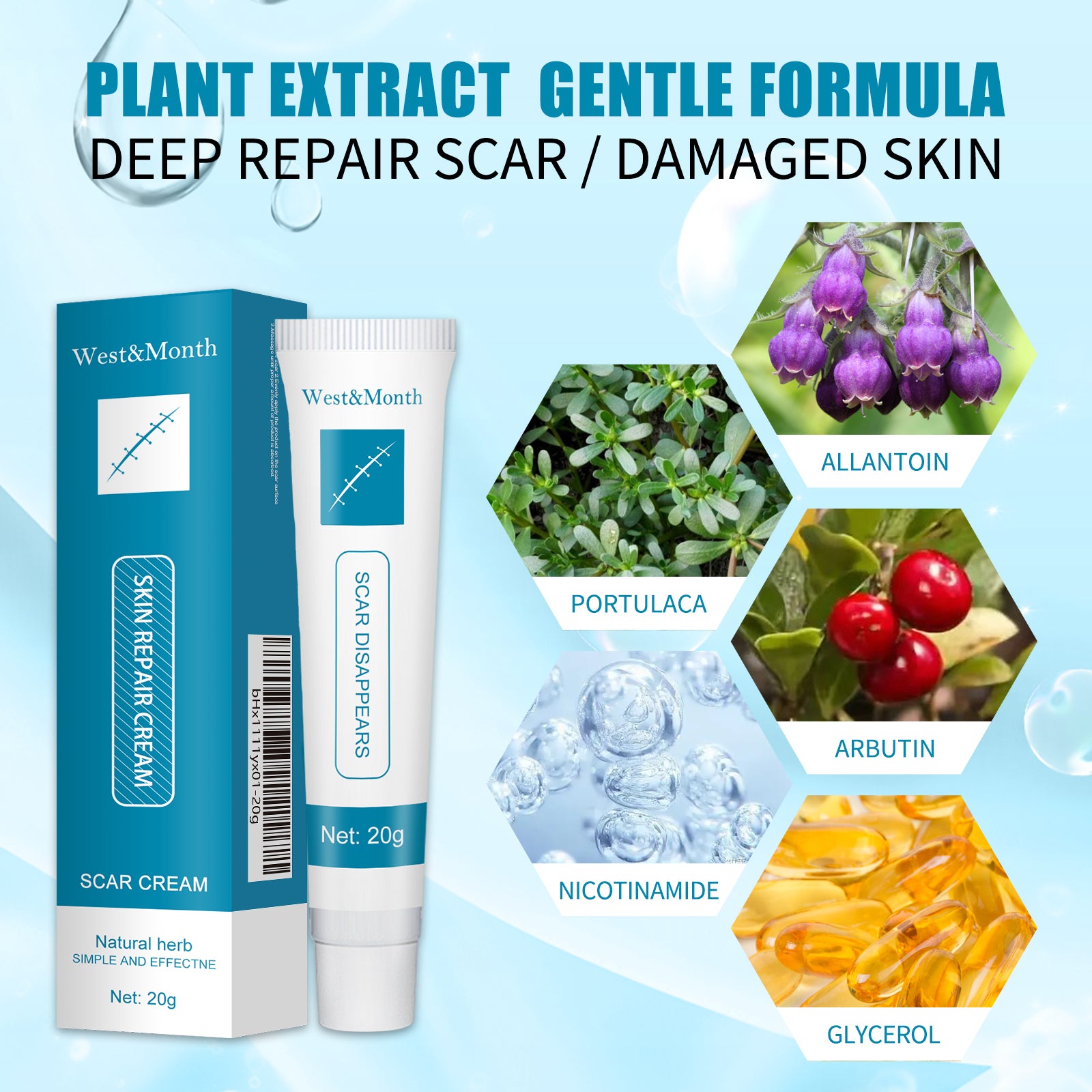 Skin Repair Cream Gentle Moisturizing Hydrating Moisturizing Repair Skin Care Repair Cream Health & Beauty Health Eprolo https://www.cyberehub.com