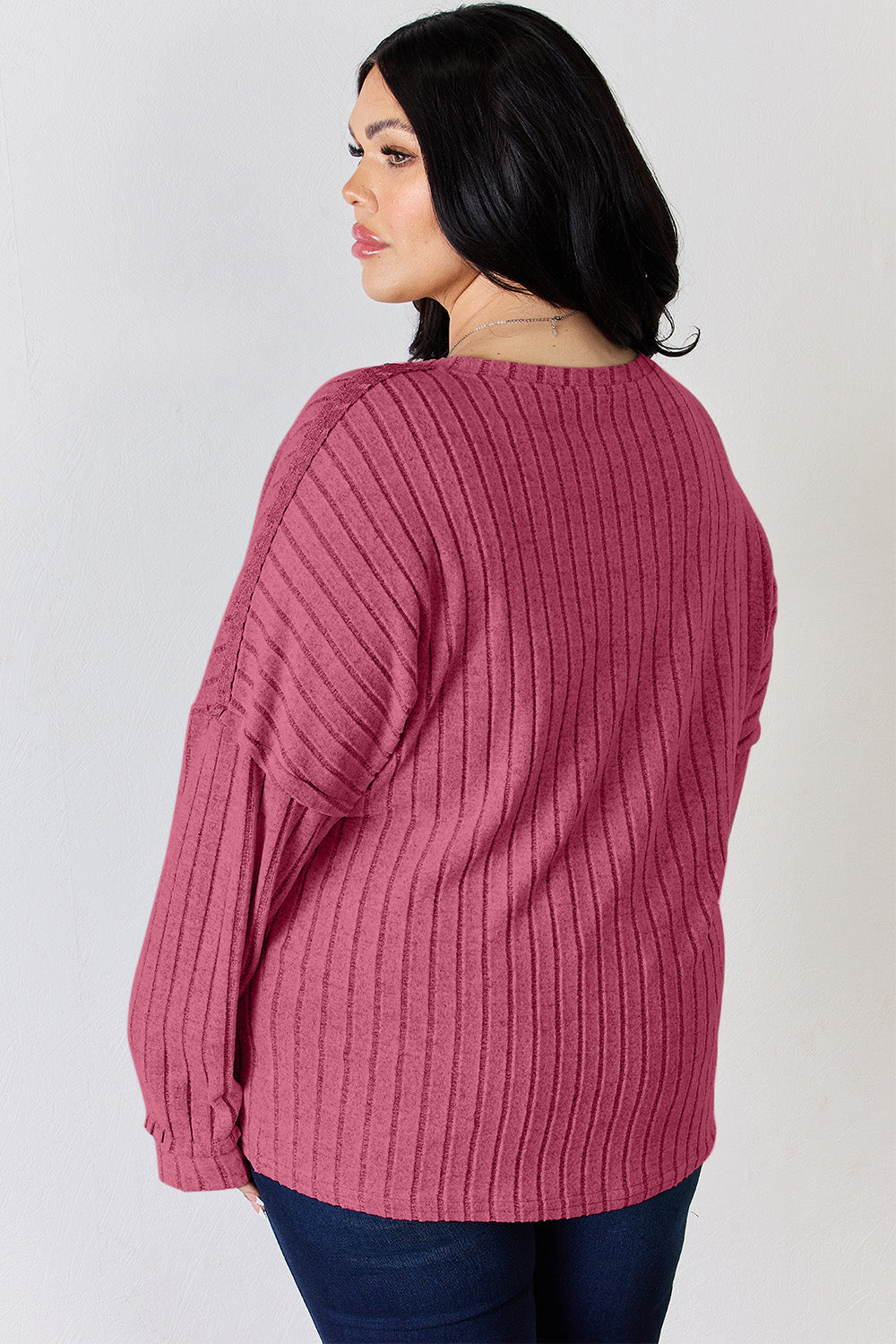 Basic Bae Full Size Ribbed Half Button Long Sleeve T-Shirt Apparel/Tops Basic Bae Ship from USA TikTok Tops Trendsi USPS Walmart Walmart Apparel Trendsi https://www.cyberehub.com