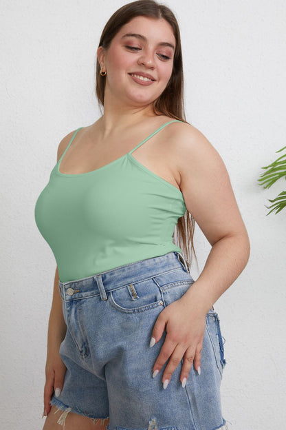 Basic Bae Full Size Round Neck Slim Cami Apparel/Tops Basic Bae Ship from USA TikTok Tops Trendsi USPS Walmart Walmart Apparel Trendsi https://www.cyberehub.com