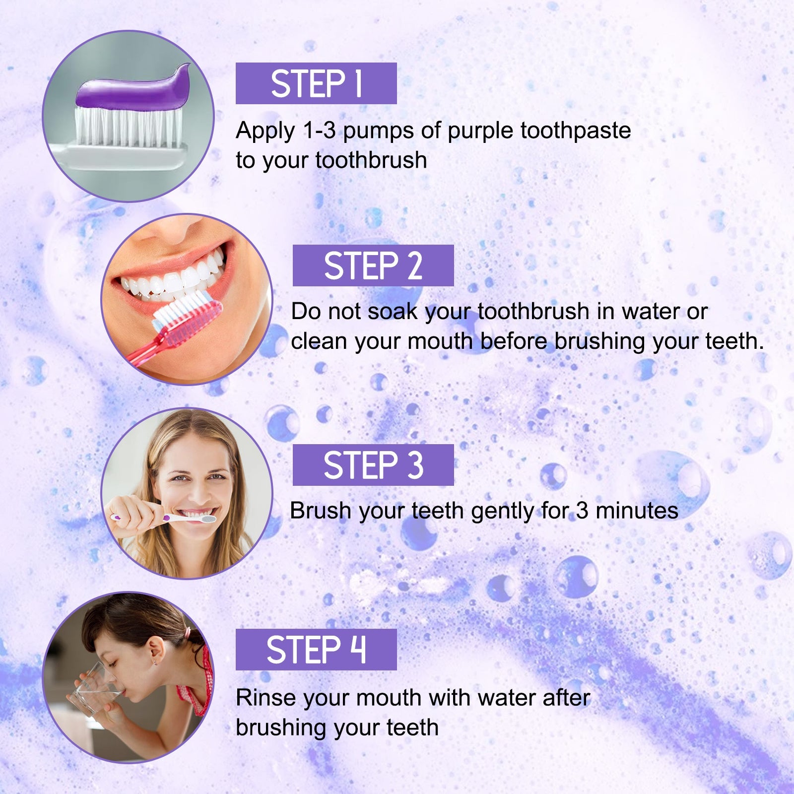 Jaysuing Purple Tooth Whitening Toothpaste, Brightens Teeth Cleans Stains And Relieves Bad Breath Beautiful Teeth Toothpaste Health & Beauty Health & Beauty Under 10 UniversalMaax https://www.cyberehub.com